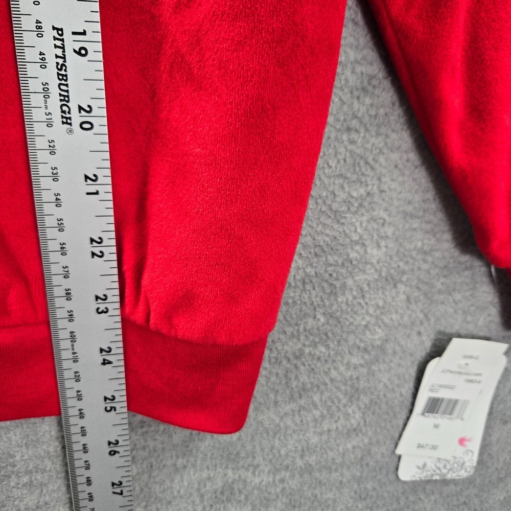 Disney Women Sweatshirt Medium Red Mickey If It's Snowing I'm Going Pullover NWT - Picture 5 of 9